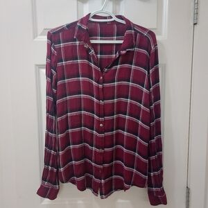 Plaid long sleeve shirt
